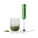 Set de matcha en caja con vaso vidrio y espumador 250ml AdHoc Chado color verde tercera vista