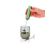 Set de matcha en caja con vaso vidrio y espumador 250ml AdHoc Chado color verde sexta vista