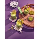 Set de matcha en caja con vaso vidrio y espumador 250ml AdHoc Chado color verde vista de ambiente 3