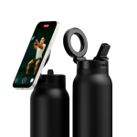 Botella termo con anillo magnético para móvil MagSafe® 710ml Ringo Pro color negro cuarta vista