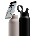 Botella termo con anillo magnético para móvil MagSafe® 710ml Ringo Pro color negro vista general