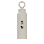 Botella termo con anillo magnético para móvil MagSafe® 710ml Ringo Pro color blanco roto vista de impresión