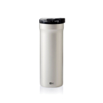 Taza térmica antigoteo de doble pared 500ml AdHoc Pulse color gris claro
