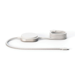 Cable de carga USB-C a USB-C 2 en 1 aluminio 15W Zens Pro 2 color blanco