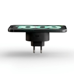 Cargador inalámbrico magnético compacto para móvil 15W Zens color negro segunda vista