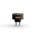 Cargador inalámbrico magnético compacto para móvil 15W Zens color negro vista con logo