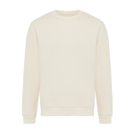 Sudadera unisex cuello redondo y felpa modern fit 340 g/m2 Iqoniq Torla color beige
