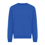 Sudadera unisex cuello redondo y felpa modern fit 340 g/m2 Iqoniq Torla color azul real