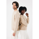 Sudadera unisex cuello redondo y felpa modern fit 340 g/m2 Iqoniq Torla color camel