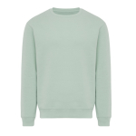 Sudadera unisex cuello redondo y felpa modern fit 340 g/m2 Iqoniq Torla color verde oliva