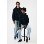 Sudadera unisex con capucha y felpa cepillada 340 g/m2 Iqoniq Joshua color negro