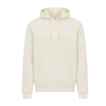 Sudadera unisex con capucha y felpa cepillada 340 g/m2 Iqoniq Joshua color beige