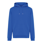 Sudadera unisex con capucha y felpa cepillada 340 g/m2 Iqoniq Joshua color azul real