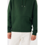 Sudadera unisex con capucha y felpa cepillada 340 g/m2 Iqoniq Joshua color verde oscuro