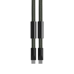 Cable para teléfono tipo lanyard con carga USB-C a USB-C 60W color verde cuarta vista