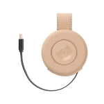 Cargador inalámbrico ecológico plegable 2 en 1 con USB-C y 15W color marfil tercera vista