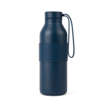 Botella de doble pared de acero inoxidable reciclado 500ml color azul marino