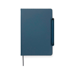 Libreta recargable con soporte para teléfono A5 hojas a rayas color azul marino