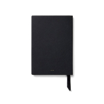 Set de cuaderno y bolígrafo con caja de regalo A5 hojas a rayas color negro segunda vista