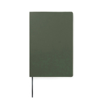 Cuaderno de tapa blanda con papel reciclado A5 hojas a rayas color verde
