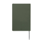 Cuaderno de tapa blanda con papel reciclado A5 hojas a rayas color verde segunda vista