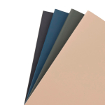 Cuaderno de tapa blanda con papel reciclado A5 hojas a rayas color verde vista general