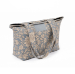 Bolsa de algodón y poliéster con estampado premium 220g/m² color azul cuarta vista