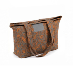 Bolsa de algodón y poliéster con estampado premium 220g/m² color gris quinta vista