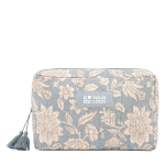 Neceser de algodón y poliéster con estampado premium 220g/m² color azul vista principal