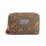 Neceser de algodón y poliéster con estampado premium 220g/m² color gris primera vista
