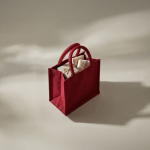Bolsa mini de algodón reciclado con interior laminado 220g/m² vista detalle 3
