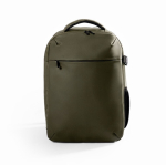 Mochila de PU con compartimento para portátil 14” y bomba de vacío 17L color verde primera vista