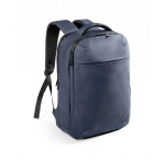 Mochila de PU con compartimento para portátil 14” y bomba de vacío 17L color azul marino segunda vista