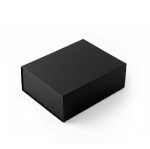 Caja de presentación de cartón rígido con cierre magnético 1200 g/m² color negro segunda vista