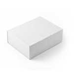 Caja de presentación de cartón rígido con cierre magnético 1200 g/m² color blanco tercera vista