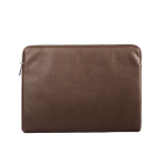 Funda para portátil de PU con espuma interior y cremallera 15,6'' color marrón primera vista