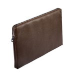 Funda para portátil de PU con espuma interior y cremallera 15,6'' color marrón quinta vista