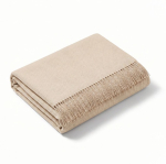 Manta grande de acrílico y viscosa con acabado suave 250g/m² color marrón tercera vista