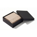 Manta grande de acrílico y viscosa con acabado suave 250g/m² color marrón cuarta vista