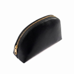 Neceser de cuero sintético con cremallera y diseño clásico 520g/m² color negro quinta vista