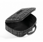 Neceser de poliéster efecto tweed con apertura total 270 g/m² color negro segunda vista