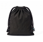 Bolsa tipo saco de algodón Fairtrade en color negro 105 g/m² color negro primera vista