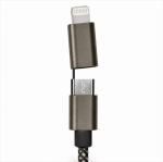 Cable magnético de carga rápida USB-C con 125 cm y 60W color negro vista detalle 5