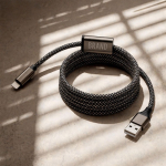 Cable magnético de carga rápida USB-C con 125 cm y 60W color negro quinta vista