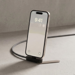 Cable de carga USB-C de 100cm con soporte de móvil integrado 10W color negro vista detalle 5