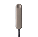 Cable de carga USB-C de 100cm con soporte de móvil integrado 10W color negro segunda vista