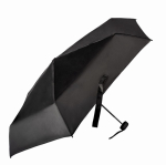 Paraguas plegable de poliéster compacto con estuche rígido Ø92 color negro primera vista