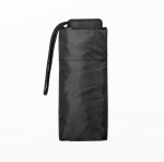 Paraguas plegable de poliéster compacto con estuche rígido Ø92 color negro tercera vista