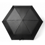 Paraguas plegable de poliéster compacto con estuche rígido Ø92 color negro cuarta vista