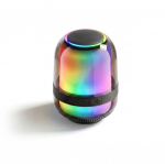 Altavoz compacto con iluminación multiefecto y potencia de 8W color negro vista detalle 4